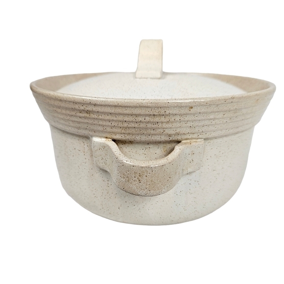 Vintage Shafford Speckled Flame Proof Stoneware Small Covered Casserole Dish - Picture 4 of 10